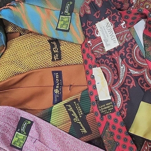 Vintage 7 Silk Ties - Picture 12 of 12